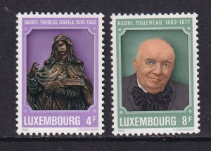 Luxembourg   #674-675    MNH   1982 St. Theresa and Follereau