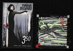 Croatia 2002 Scott 523-24 Europa Issue Complete VF/NH