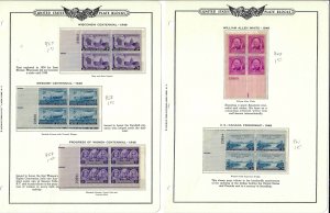 957-967 Mint,OG,NH... Plate Blocks... SCV $11.00