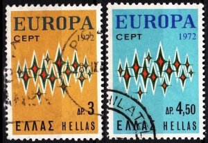 GREECE 1972 EUROPA. Complete set, Used