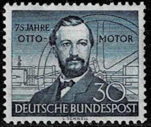 Germany 1952, Sc.#688 MH Nikolaus Otto (1832-1891)