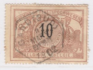 Belgium Parcel Post Railway 1895-97 10c Used Stamp A25P57F20772-