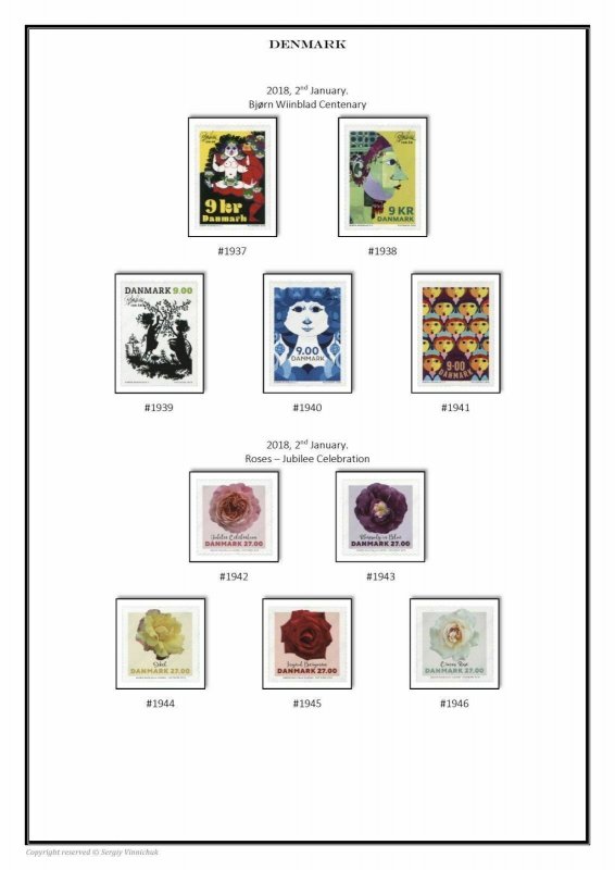 Scandinavia 1851-2021 (4 albums) PDF STAMP ALBUM PAGES