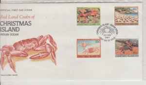 CHRISTMAS ISLAND   INDIAN OCEAN   CRABS FIRST DAY COVERS