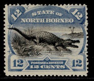 NORTH BORNEO QV SG75a, 12c black & blue, M MINT. Cat £29. 