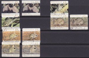 AUSTRALIEN AUSTRALIA [Lot] 01 ( O/used ) Tiere 1992 ex div. Zähnung div. Druck