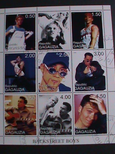 RUSSIA-GAGAUZIA-1999-WORLD FAMOUS BAND-BACKSTREET BOYS-CTO-S/S VERY FINE CTO