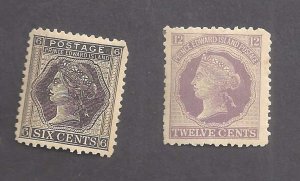 Canada PRINCE EDWARD ISLAND # 15 & 16 QUEEN VICTORIA VF MINT NH BS23199