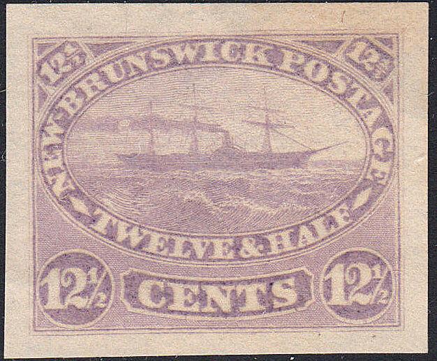 NEW BRUNSWICK 10TC Proof on India , Violet (122018)