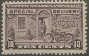 Scott #E15 1927 10¢ Motorcycle Delivery rotary perf. 11 x 10.5 MNH OG