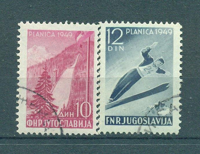 Yugoslavia  sc# 260-261 used cat value $2.10