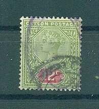 Ceylon sc# 135 used cat value $10.00