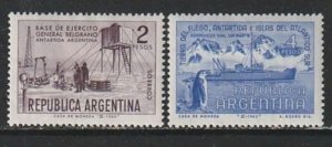 1965 Argentina - Sc 769-770 - MH VF - 2 single - Icebreaker/Antarctica