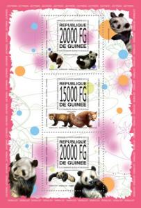 GUINEA 2013 SHEET PANDA BEARS WILDLIFE