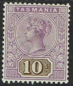 TASMANIA 1892 QV TABLET 10/- WMK TAS