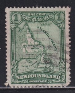 Newfoundland 145 Newfoundland Map 1928
