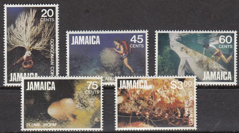 Jamaica - 1982 Marine life Sc# 523/527 - MNH (484N)