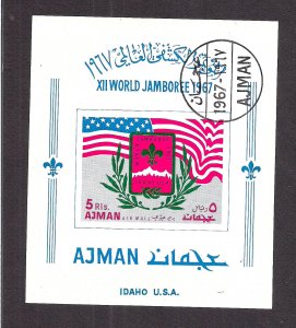 AJMAN MICHEL #15Bx  FVF/CT0 1967