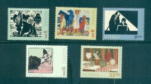 Norway - Sc# 1355-9. 2003 Graphic Arts. MNH $16.15.