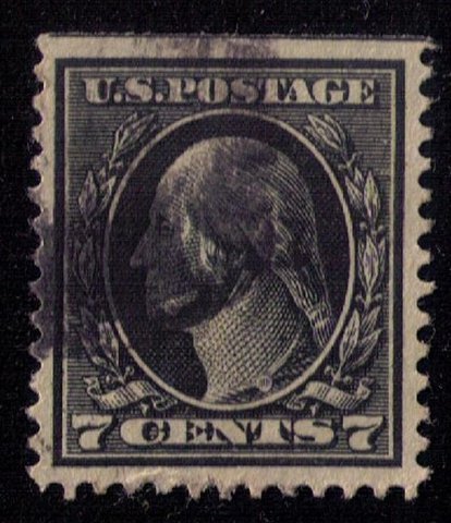 US Sc 407 Used 7c Washington Black Very Fine