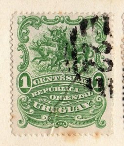 Uruguay 1899 Early Issue Fine Used 1c. 096056