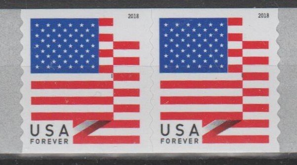 #5260,  Pair,  Flag  MNH, 'Forever'