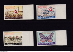 Dubai 1964 Mi 112-124 MH Red Cross Imperf Cv 20 euro 15915