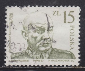 Poland 2795 Gen. Karol Swierczewski-Walter 1987