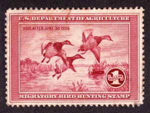 US RW2 $1 Duck Hunting Stamp Used XF SCV $160