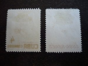 Stamps - Cuba - Scott#557,C134 - Used Set of 2 Stamps