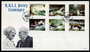 Jersey 330-335 U/A FDC