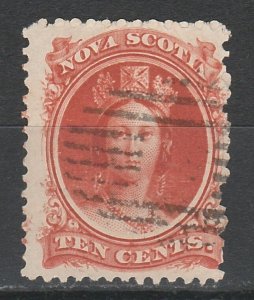 NOVA SCOTIA 1860 QV CHALON 10C USED