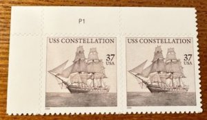 US# 3869 USS Constellation  Pair 2004 37c Mint NH