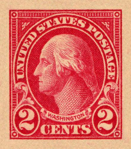 1923 2c George Washington, Carmine, Imperforate Scott 577 Mint F/VF NH