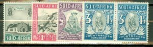 GT: South Africa B1-4 mint CV $43.50