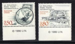 United Nations Geneva  #146-147  MNH  1986  philately