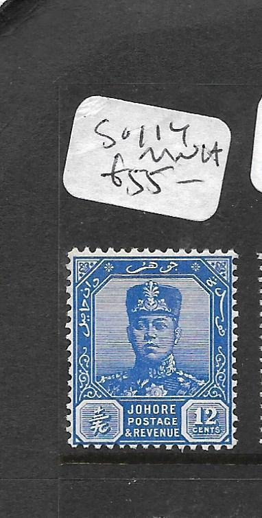 MALAYA JOHORE (P0601B) SULTAN 12C SG 114  MOG