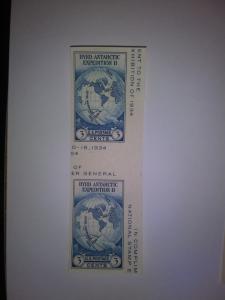 SCOTT # 735A TWIN IMPERF INCREDIBLE GUTTER MINT NEVER HINGED GEMS !! 1934