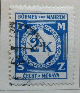 1941 A6P35F136 Germany Bohemia and Moravia Official Stamp 2k Used-