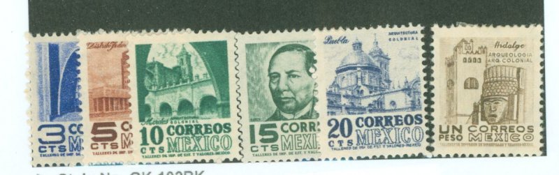 Mexico #856-860/864 Unused