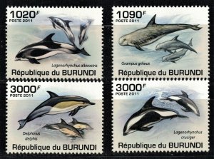 BURUNDI 2011 - Dolphins / complete set MNH