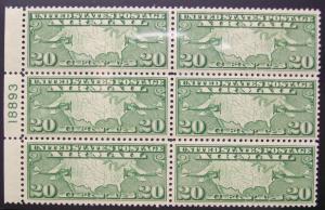 PB C9 MNH 20c Map & Planes VF/XF or better (2554)