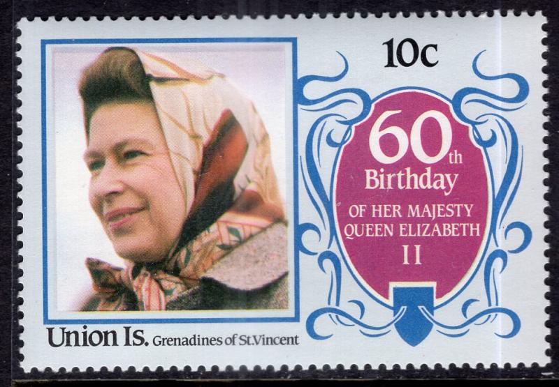 St Vincent Grenadines Union Island 213 Queen Elizabeth II MNH VF