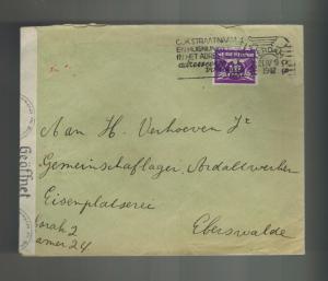 1942 Netherlands to Eberswalde Germany Ravensbruck Concentration Sub Camp Cover