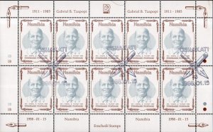 Namibia - 1998 Gabriel Taapopi Sheet 1B Used SG 771