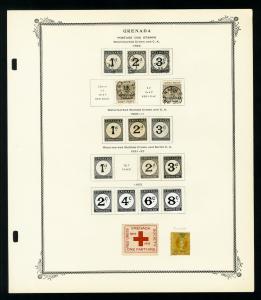 Grenada 1800s to 1950s Stamp Collection