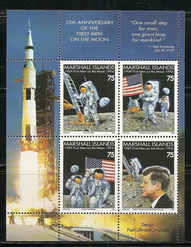 Marshall Islands 586b 1994 25th Moon Landing s.s. MNH