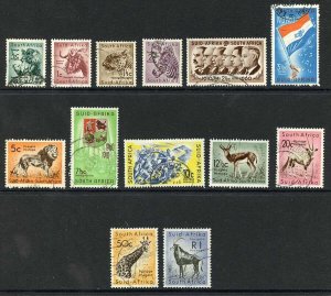 South Africa SG185/97 Decimal set of 13 Fine used Cat 42 pounds