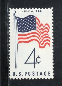 1153 * FLAG  July 4, 1960 * U.S. Postage Stamp  MNH