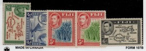 Fiji 120-125 Mint Hinged